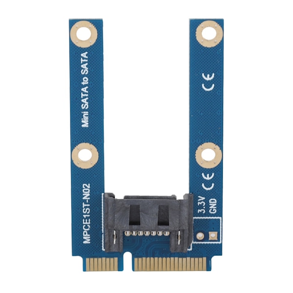 mSATA - SATA -sovitinkortti Mini SATA - 7pin SATA MPCIe -laajennus SATA vaakasuuntainen