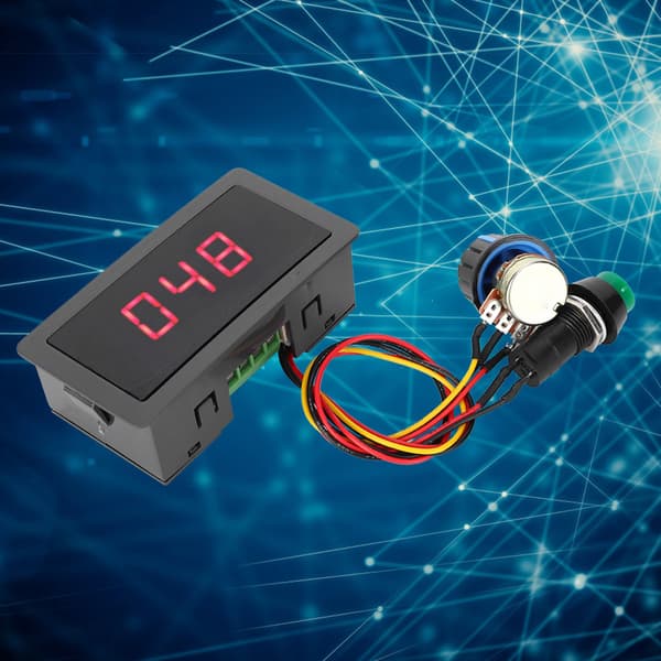 CCM5D Digital PWM DC Display Motorregulator 6V 12V 24V Justerbar Trinnløs Hastighetskontroller