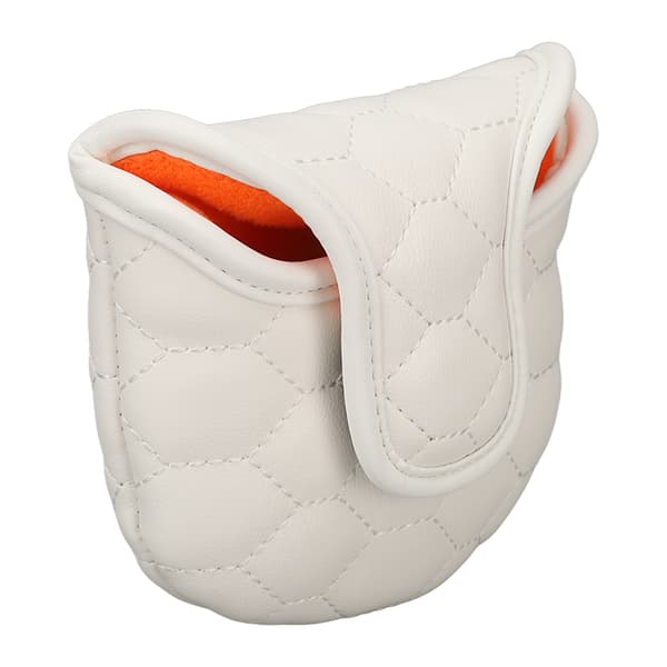 PU Golfkøllehodebeskyttelse Hvit Golfkøllehodebeskyttelse Golf Putter Headcover for Golfere Elskere Halvsirkel