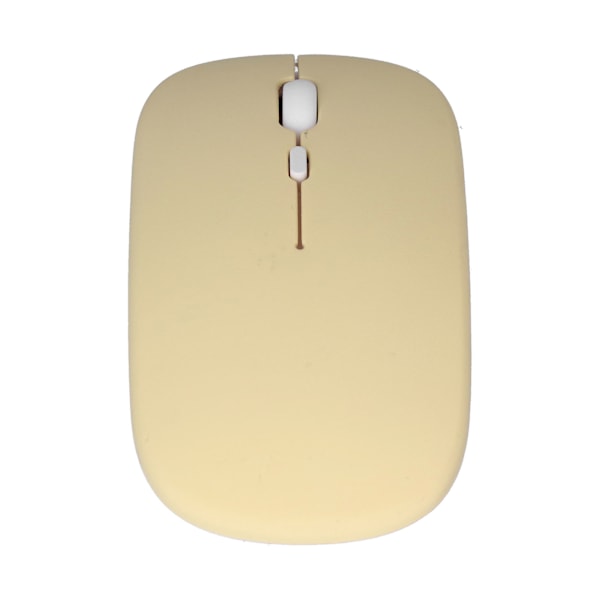 Trådløs Mus Genopladelig DualMode 2.4G Ergonomisk Lydløs Optisk Computer Tilbehør (Gul)