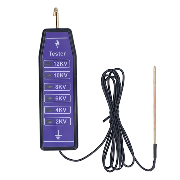 Electric Fence Tester 6 Indicator Lights Waterproof Portable Fence Voltage Meter Up To 12000V for Farm Home Garden