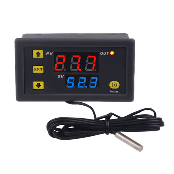 Digitalt display temperaturregulator, opvarmning og køling, temperaturkontrol, omskiftermodul AC110-220V