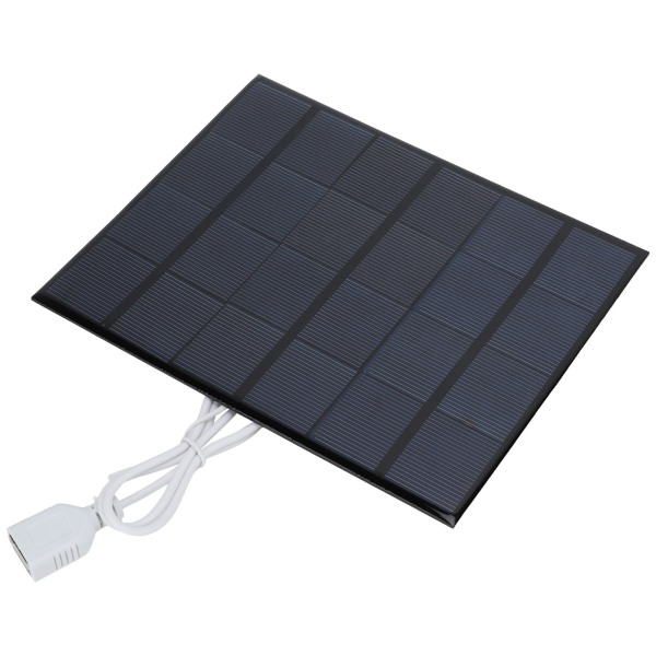 Mini solpanel polykisel Effektiv energibesparande USB solladdare för telefon Power Bank RV Outdoor Farming 3,5W 6V