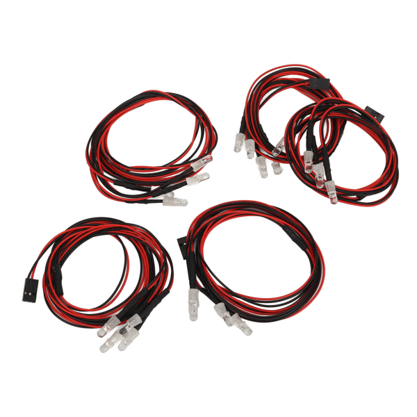 5 st RC-bilslyktor 4 LED-färg Fjärrkontroll Billampa Universal Modell Fordonsljus 5mm Pärla
