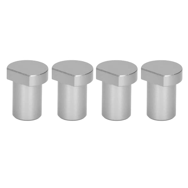 4 stk. Trebearbeiding Skrivebord Begrensningsblokker Multifunksjonell Arbeidsbenk Peg Bremsestopper 20 mm Diameter Sølv