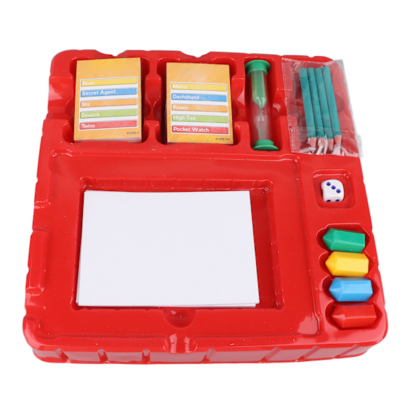 Pictionary Brädspel med 1 Tärning Sandslända 2 Spelpussel Intressant Kort Brädspel