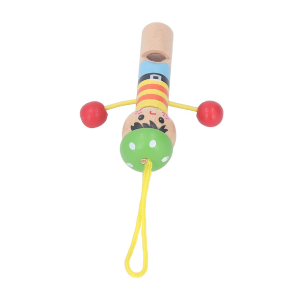 Träfågelpipa Cartoon Mini Flöjt Färgglada Musikleksaker Musikinstrument för Barn Piratpipa