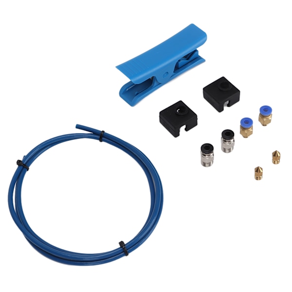 3D-skrivardelar Kit med PTFE-slang Silikonfodral PC4‑M6 PC4‑M10 Skärare 0,4 Munstycken för Ender 3/3 Pro/5 CR‑10/10S