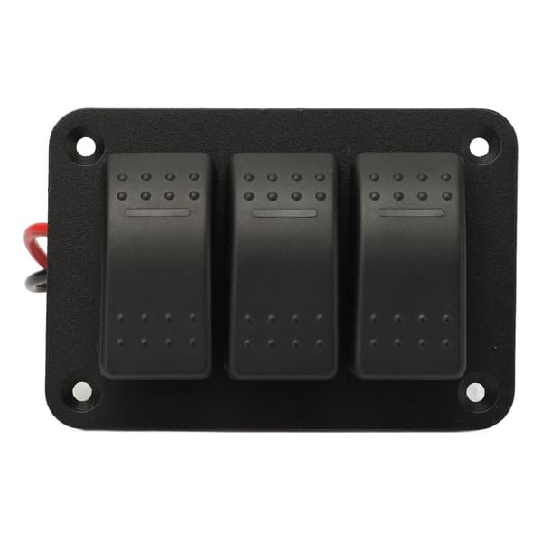 3-veis vippebryterpanel IP65 Vanntett 12V 24V Blått Lys Universal Marinebåt Lastebil