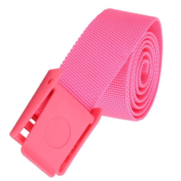 150 cm slitesterkt dykkerbelte Nylonvev midjebelte med plastspenne tilbehør Rosa