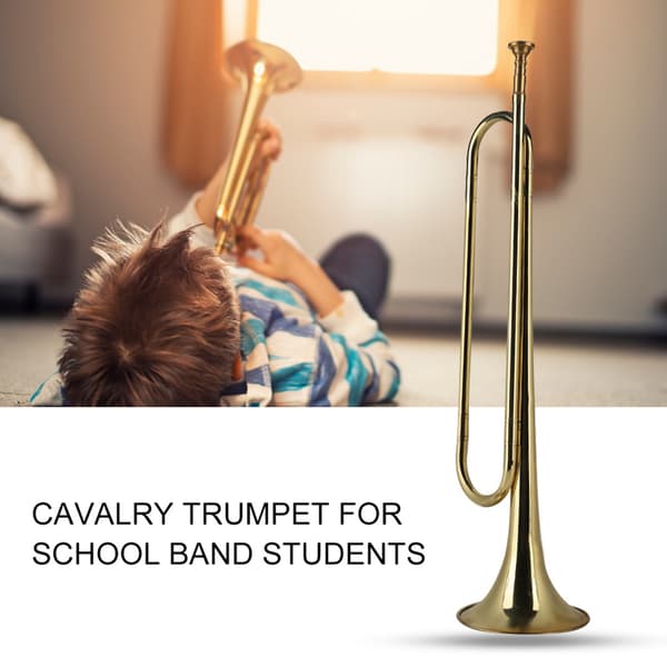 Kavaleri-trompet for skolekorpsstudenter, nybegynner militærorkestermusikk