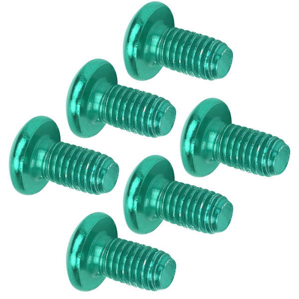 M5x10mm Mountainbike Bromsskiva Titan Stål Skruv Cykel Universal T25 Head Bultar Grön