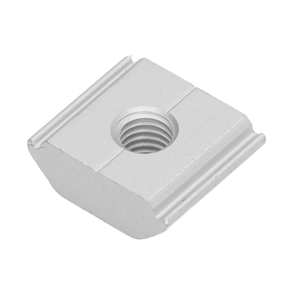 100 st M8 gängade glidmuttrar i aluminiumlegering T-spår muttrar solcellsfäste blocktillbehör