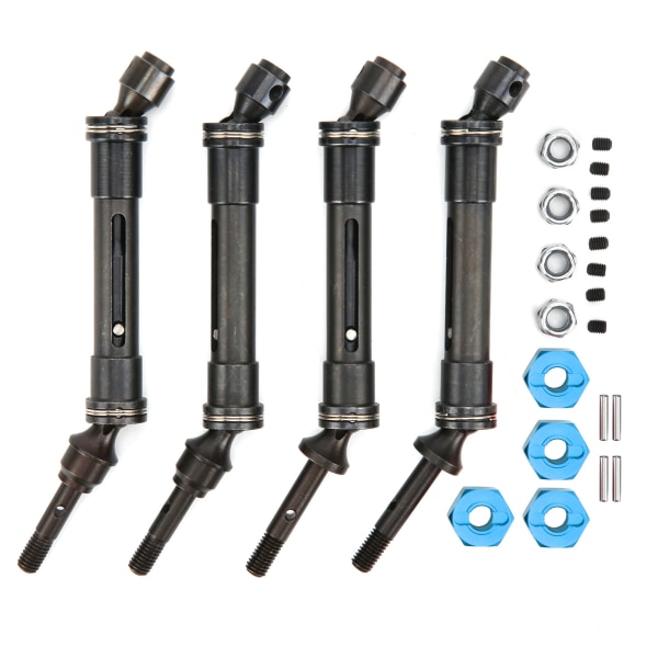 Metall CVD främre bakre drivaxel transmissionsaxel med adapter för TRAXXAS SLASHBlue