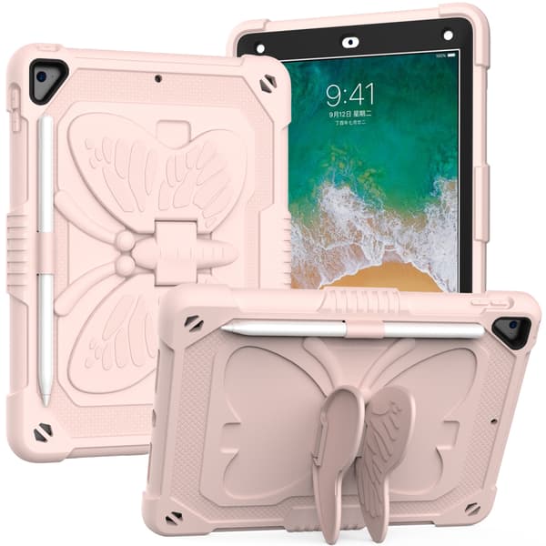 Barneveske med stativ, iPad Air 2/Pro 9.7/9.7 (2017-2018), rosa pink
