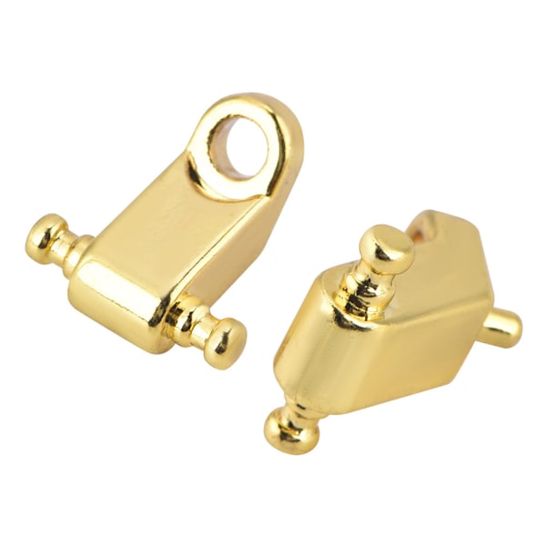 2PCS Roller String Tree Retainer med skruvtillbehör för elgitarrbas (guld)