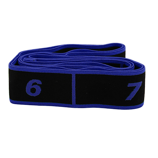 Stretchband Träningsfunktion Elastisk Flexibel Polyester Bomull Material DIY Kombinationsanvändning Stretchingverktyg för Barn Blå