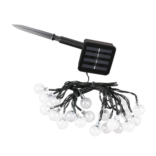 Julekuler med lyslenke, 7 meter, 50 LED-lys, 16 farger