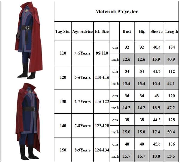 Dr.Strange Stephen Cos Kostume Bodysuit Jumpsuit Kappe Halloween 150