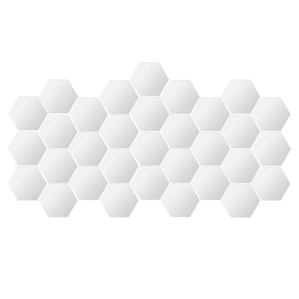 Spejl Vægklistermærker Aftagelige Hex Dekaler Hjem Stue Soveværelse Dekoration Sølv 9.5x8.3x4.8cm (117stk Mærkat) 32stk