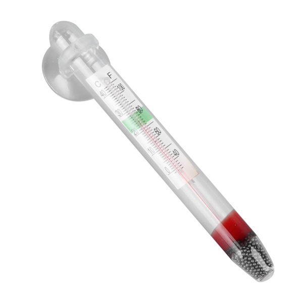 Akvarium Termometer Nøjagtig Sikker Professionel Glas Lille Digital Fiskekum Termometer med Sugkop Termometer