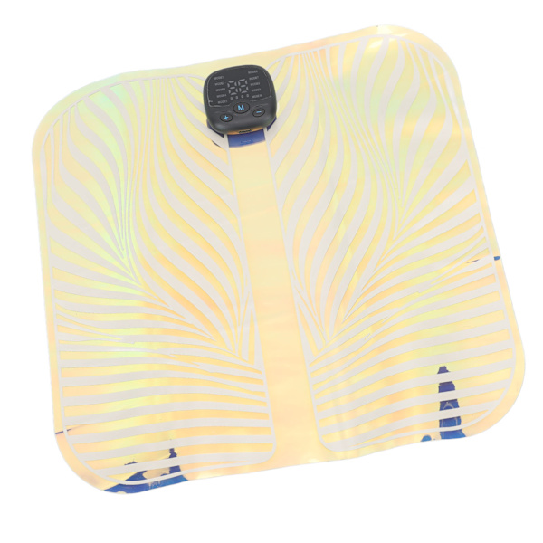 Fotmassage Matta Anti-Trötthet Bärbar Vikbar Fjärrkontroll 10 Lägen 30 Styrkor Fotmassage Pad för Hemmakontor