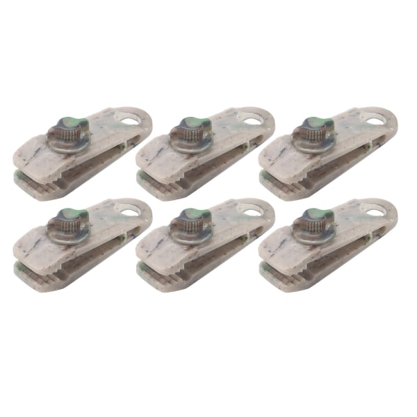 6st Tarp Clips Clamps Heavy Duty Lock Grip Tältfästen Clips Hållare för markistak