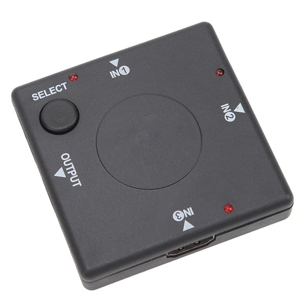 3 i 1 Udgang Switch 1080P HD Multimedie Interface Splitter Adapter Video Konverter til Bærbar Computer