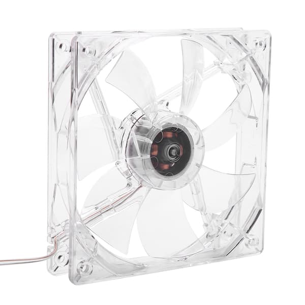12 cm USB LED Gennemsigtig Farverig Lys Køleventilator PC Computer CPU Køleventilator