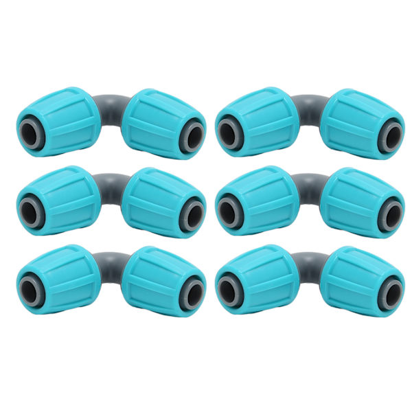 10 stk. 16mm låsebarbed-stik PE 90° albue slangeforbindelse have landbrugs drypvanding fittings