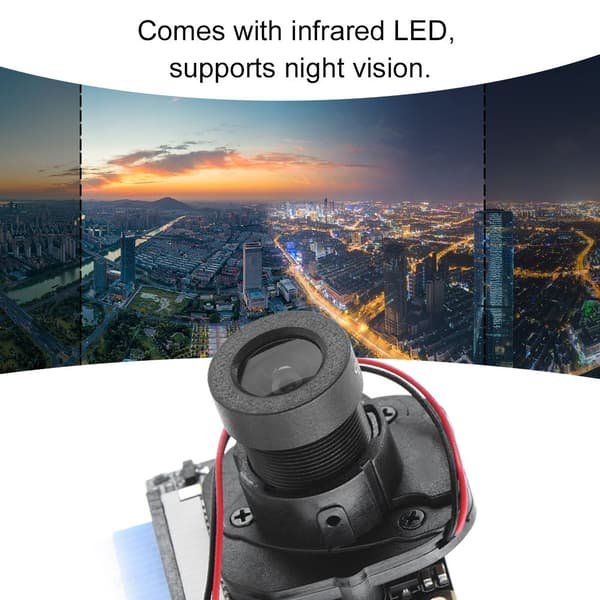 5MP Manuel IR Cut Night Vision Kameramodul med 2 Fill Lights til Raspberry Pi 2 B+