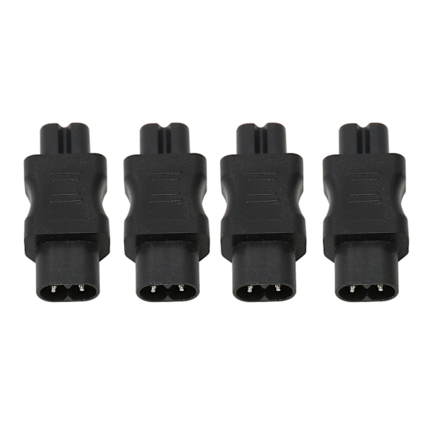 4 stk. IEC320 C8 til IEC320 C7 Konverter Strømstikadapter til PDU Chassis Laptop Computer UPS Stikkontakt