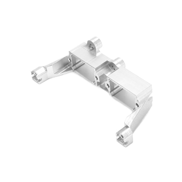 Differentialspärrfäste Aluminiumlegering Servofäste för Traxxas TRX4 1/10 RC Bil Silver