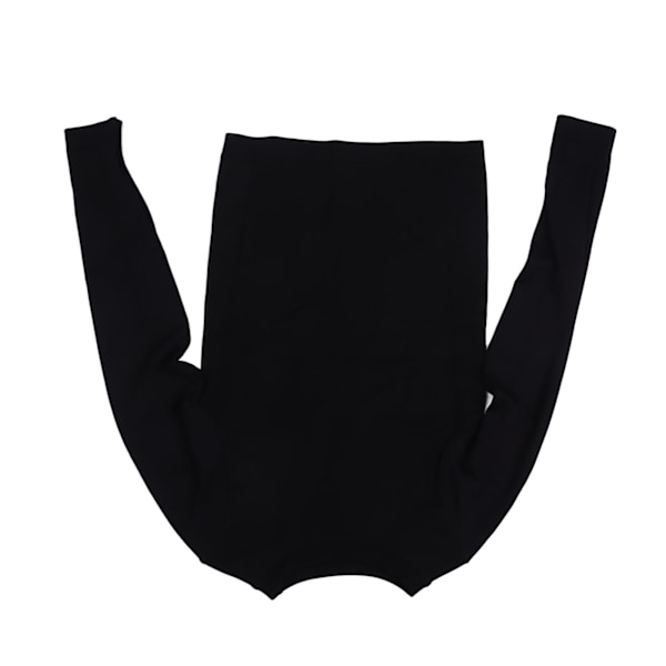 Naisten pitkähihainen treenipaita, nopeasti kuivuva, pyöreä pääntie, erittäin joustava, slim fit, treenitoppi kuntosalille, joogaan, juoksuun, vaellukseen, musta S