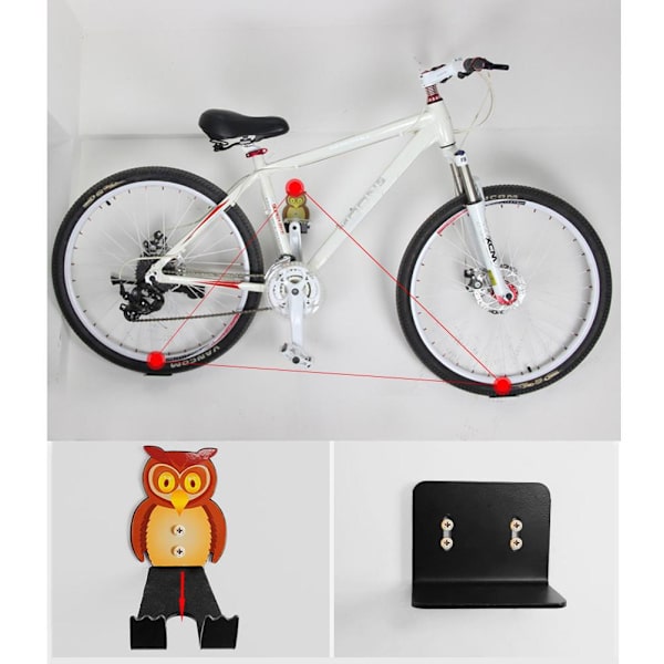 Cykelhängare Cykelpedal Förvaringskrok Hållare Väggfäste för Garage