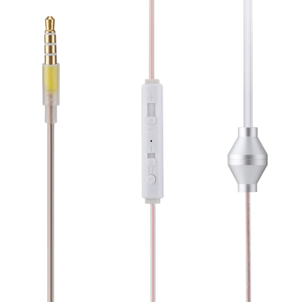 In ear-headset Air Tube Security-hörlur med mikrofon för IOS för Android Transparent Single