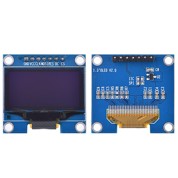 1,3 tums IIC seriell 128 x 64 OLED 12864 skärmdisplaymodul SSH1106