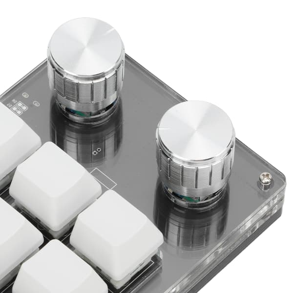 MacroMech Enhånds Mekanisk Tastatur - 12 Tasters Programmerbart Tastatur til Kontor, Gaming og Laboratorium