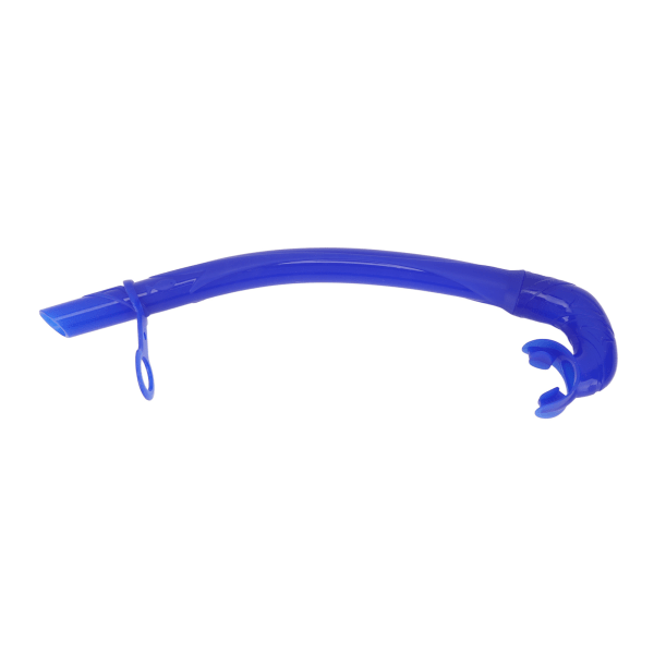 Dykkersnorkel Foldbar Lugtfri silikone L-form 38 cm Blød fridykning våd snorkel til træning Blå