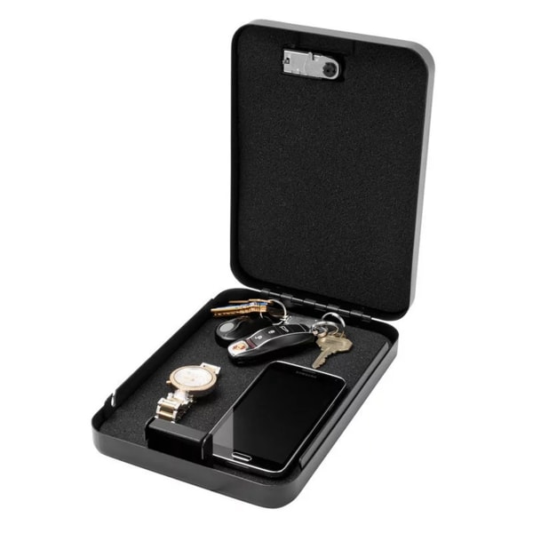 Bærbar Passordboks Mini Safebox Safe Deposit Box Security Drop Box