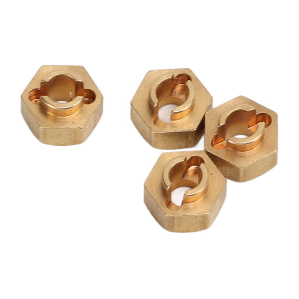 7mm Mässing Hex Hjulnav Adapter Stabil Utbytbar för Axial SCX24 1/24 Fjärrkontrollbil