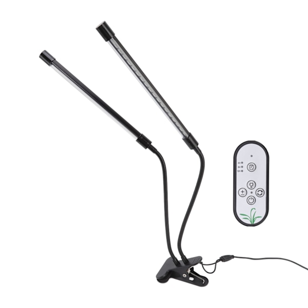 Kasvien kasvatusvalo himmennettävällä ajastuksella täysi spektri USB-käyttöinen kaksoispäällä kiinnitettävä LED-kasvilamppu sisätiloihin 30W