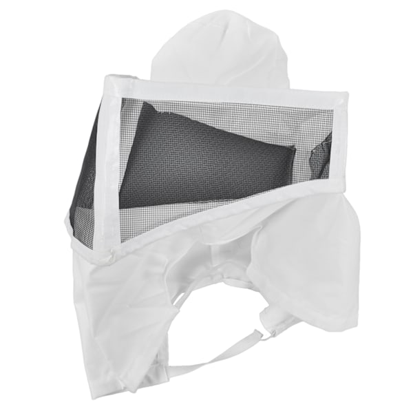 Bihattraktion Design Andningsbar Mesh Vit Kant Biodlare Cowboyhatt För Biodling Jakt Vandring