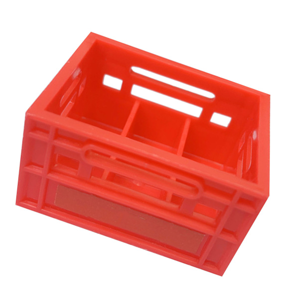 Miniatyr Öl Korg Modell Plast Dockskåp Öl Låda Lättvikt Konstgjorda Mini Öl Lådor Hem Bar Dekor Röd