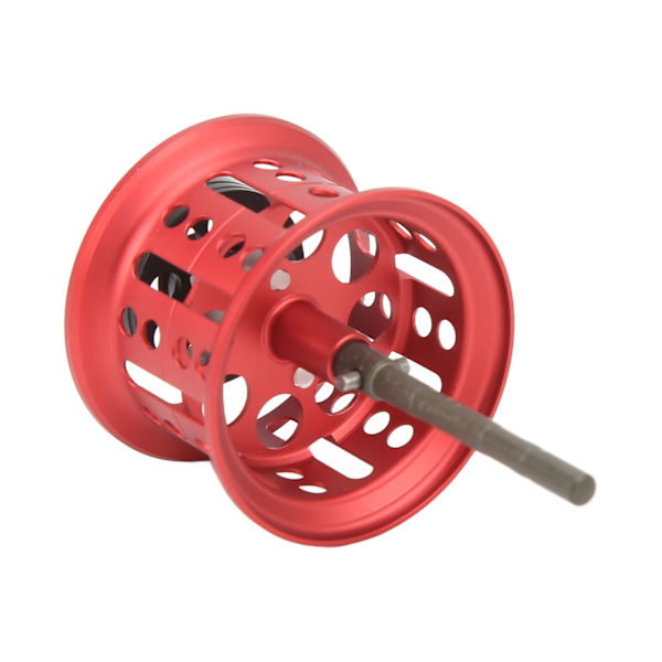 Baitcasting Fiskerulle Wire Cup Aluminiumlegering Micro Line Cup Rullespole för fiske Gör-det-själv-modifierade tillbehör Röd