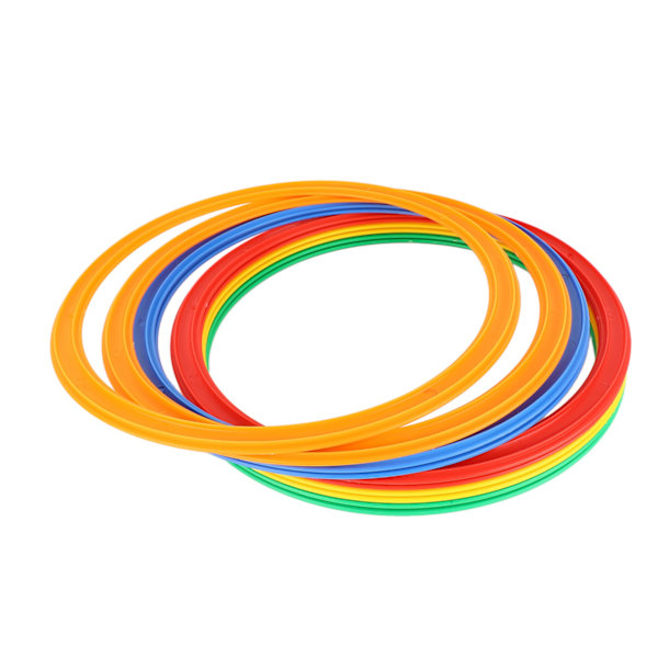 Børnesports Speed Ring Sæt 10 Ringe 10 Spænder Øget Agility Udendørs Ringe Legetøj M 28cm