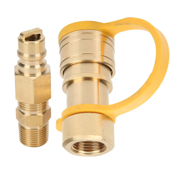 3/8 tommer propangas Quick Connect fittings Messing propangas adaptere med afspærringsventil