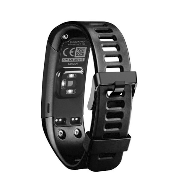Erstatnings silikon sportsarmbånd håndleddsstropp Armbånd for Garmin Vivosmart HR (svart)