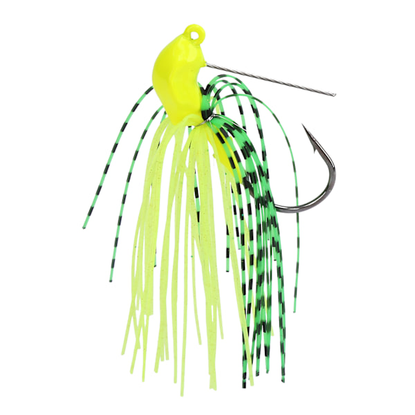 Pilblad spinnerbait Anti hengende bunnfiske lokke spinner agn for fersk havabbor Gul