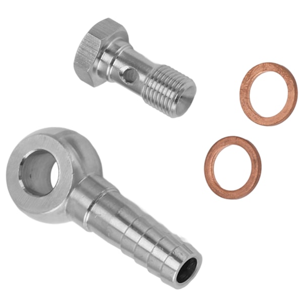 Bremse Banjo Bolt M10x1.0 til 1/4 tomme Bremse Slange Banjo Bolt Adapter Med Spændeskiver til Rørforbindelser